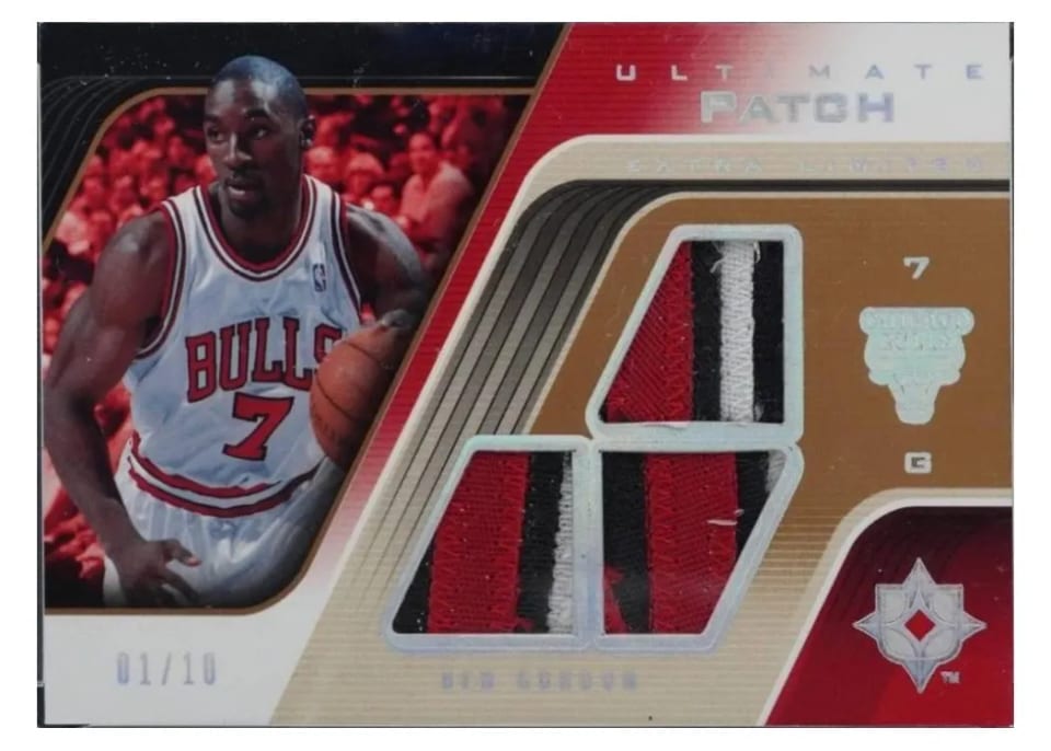2004 Upper Deck Ultimate Collection Game Patch Ben Gordon #UGP-BG card