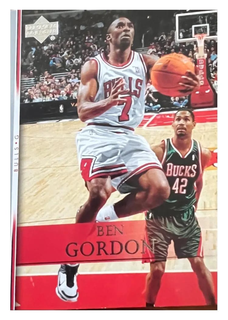 2007 Upper Deck Ben Gordon #115 card