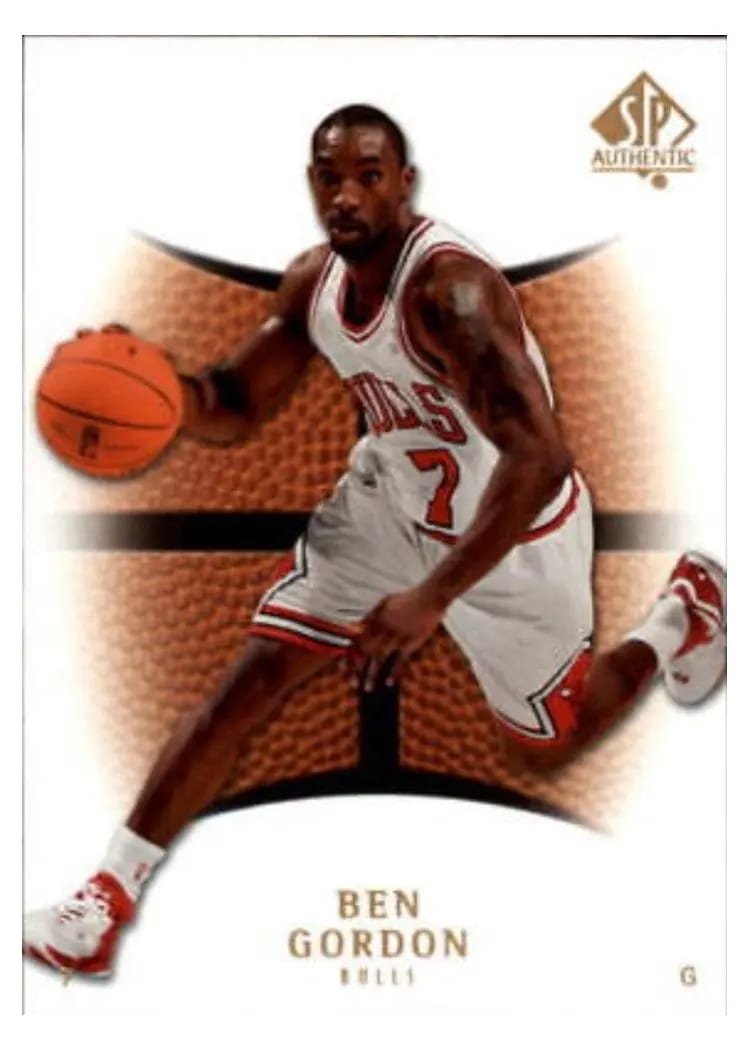 2008 SP Authentic Ben Gordon #73 card