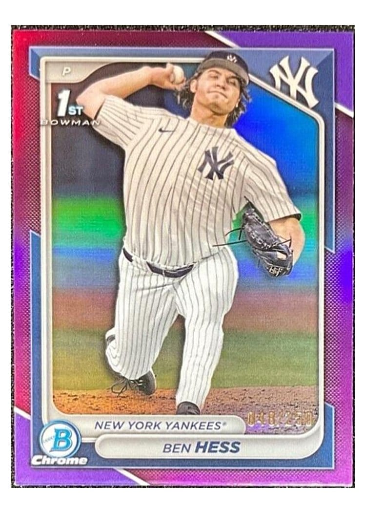 2024 Bowman Draft Chrome Prospect Autographs Ben Hess #CPA-BH card