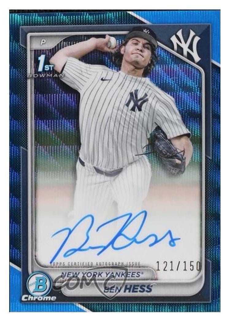 2024 Bowman Draft Chrome Prospect Autographs Ben Hess #CPA-BH card