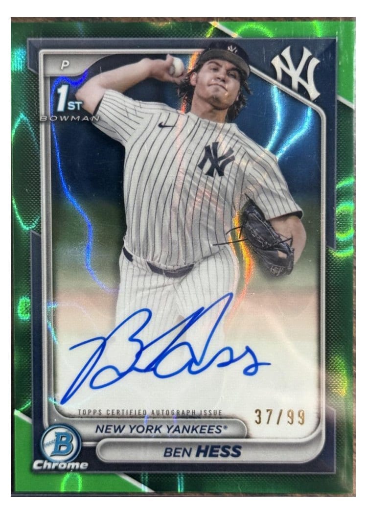 2024 Bowman Draft Chrome Prospect Autographs Ben Hess #CPA-BH card