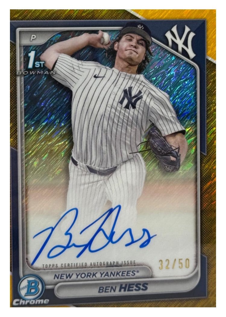2024 Bowman Draft Chrome Prospect Autographs Ben Hess #CPA-BH card
