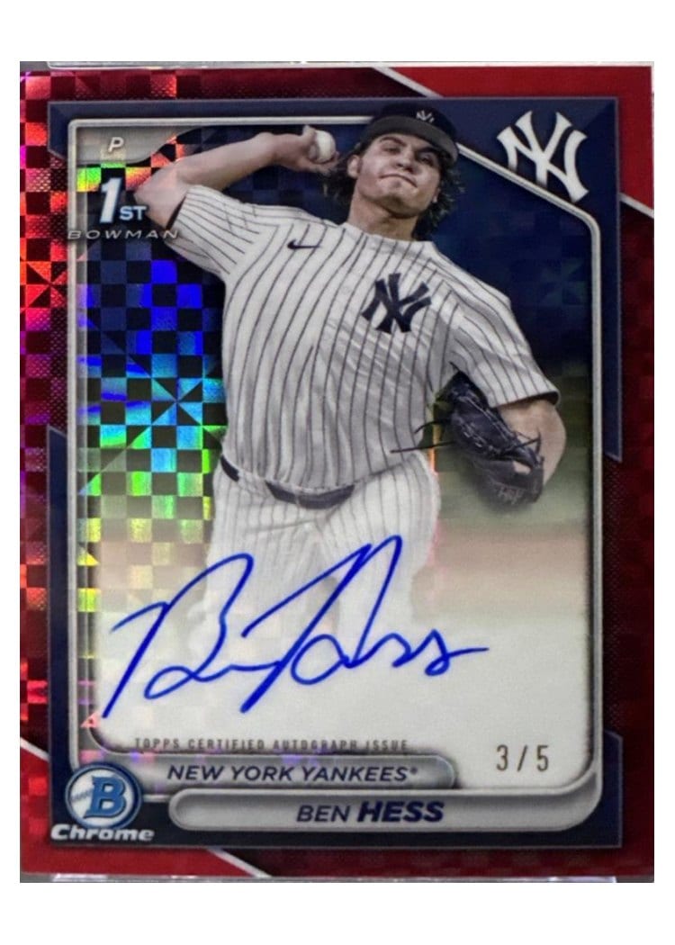 2024 Bowman Draft Chrome Prospect Autographs Ben Hess #CPA-BH card