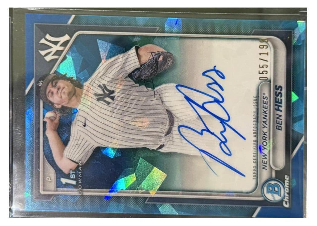 2024 Bowman Draft Chrome Prospect Autographs Ben Hess #CPA-BH card