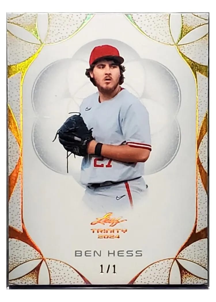 2024 Leaf Trinity Baseball Base Set Ben Hess #15 card