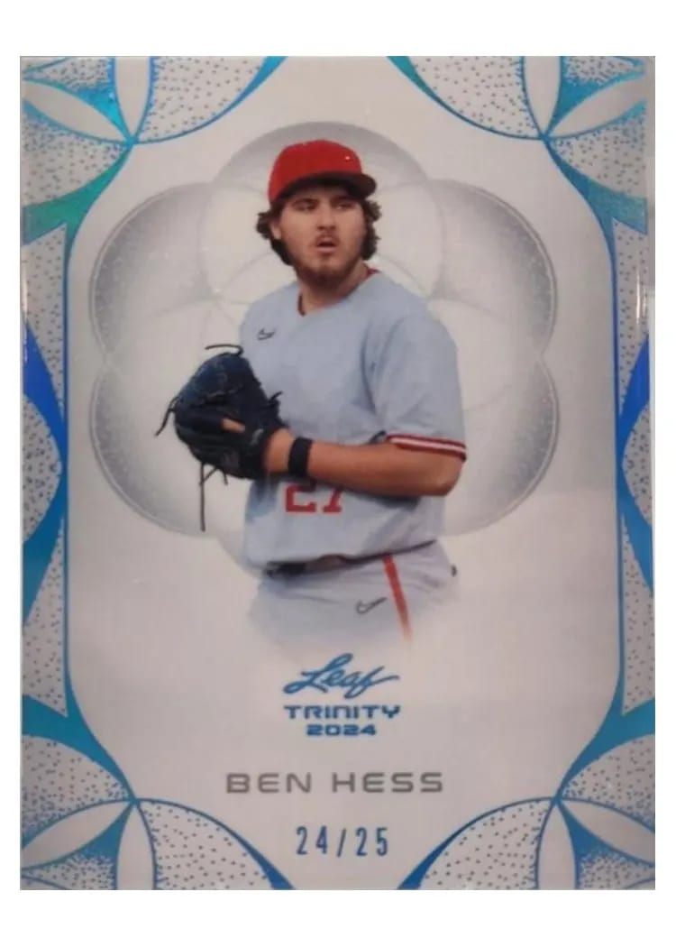 2024 Leaf Trinity Baseball Base Set Ben Hess #15 card