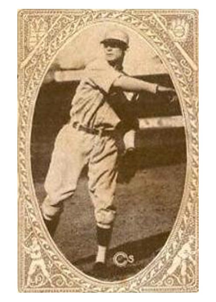 1922 E120 American Caramel Ben Karr card
