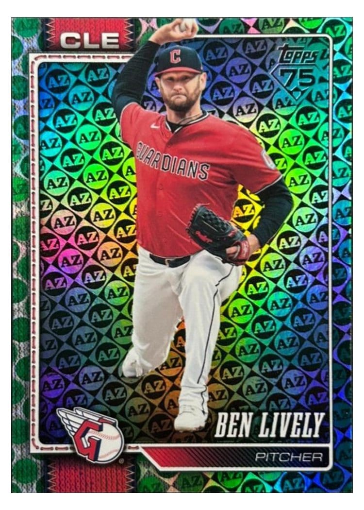 2026 Topps Base Set Ben Lively Green Spring Training #109 card