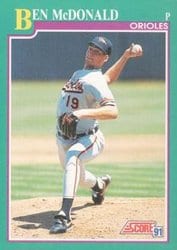 1991 Score Base Set Ben McDonald #645 card