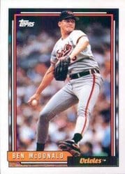 1992 Topps Base Set Ben McDonald #540 card