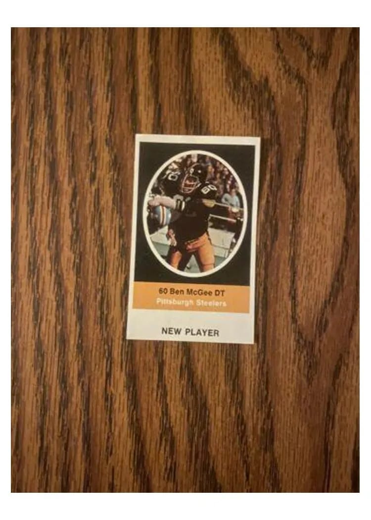1972 Sunoco Stamps Update Ben McGee card