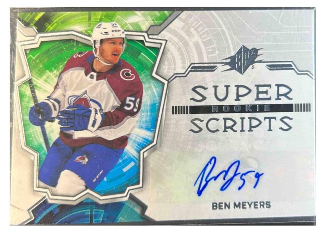 2022-23 SPx Rookie Superscripts Ben Meyers #SSR-BM card
