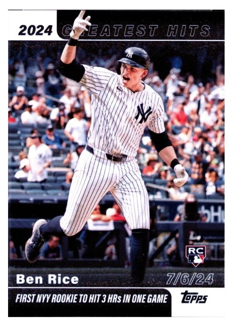 2025 Topps 2024 Greatest Hits Ben Rice #GH-2 card