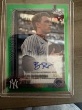 2025 Topps Chrome Update Rookie Debut Autographs Ben Rice #CRDA-BR