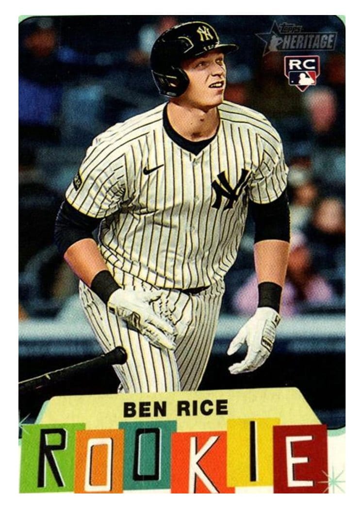 2025 Topps Heritage Rookie Performers Ben Rice #RP-9