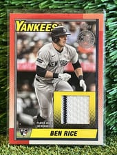 2025 Topps Update 1990 Topps Baseball Relics Ben Rice #90RU-BR