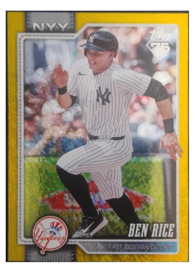 2026 Topps Ben Rice Yellow Holo #133 card