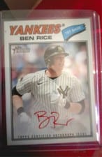 2026 Topps Heritage Real One Autographs Ben Rice #ROA-BR