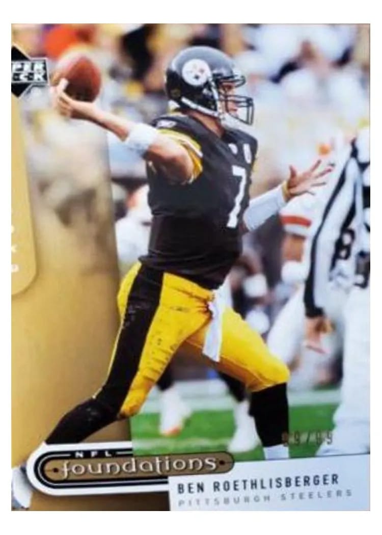 2005 Upper Deck Foundations Ben Roethlisberger #75 card