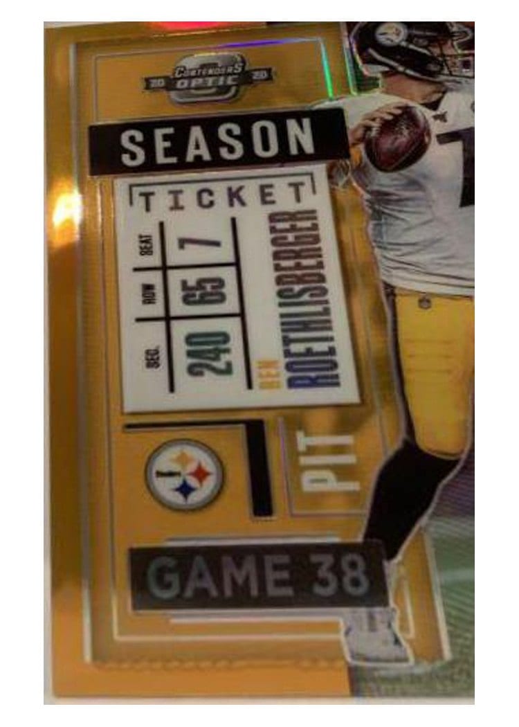 2020 Panini Contenders Optic Base Set Ben Roethlisberger #48 card