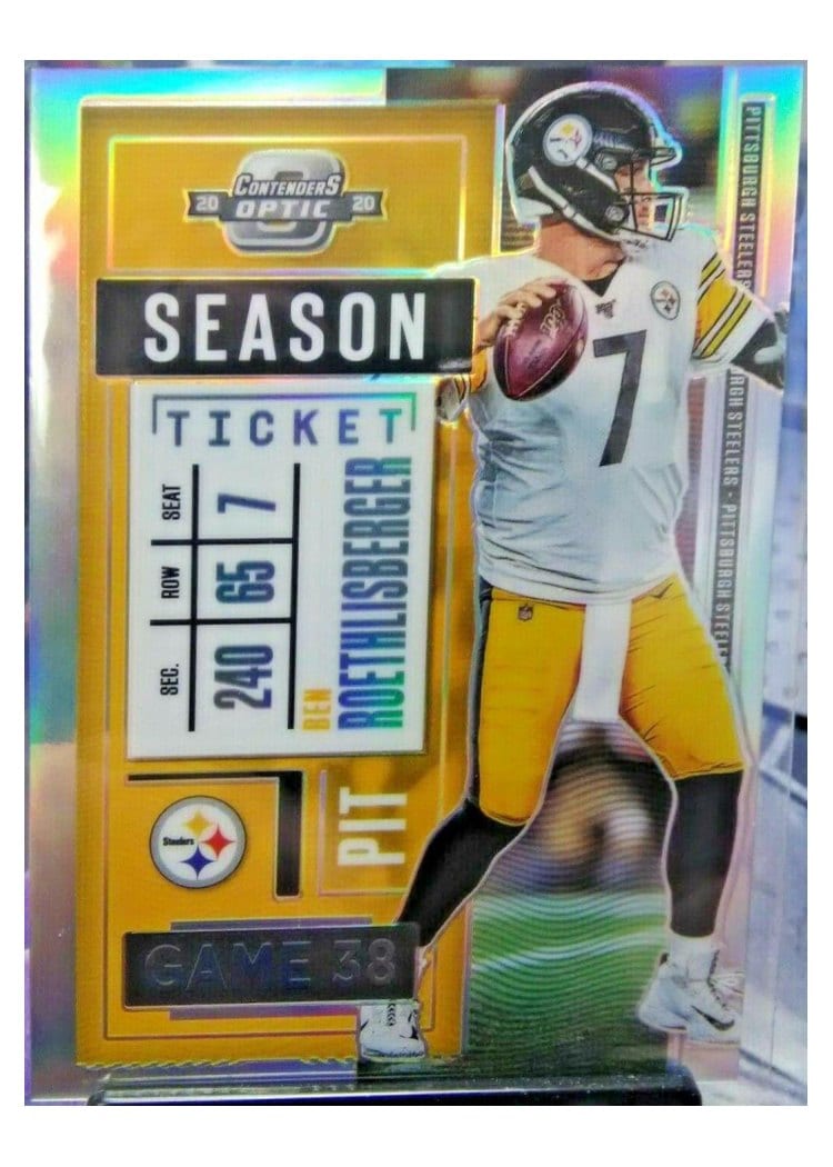 2020 Panini Contenders Optic Base Set Ben Roethlisberger Silver #48 card