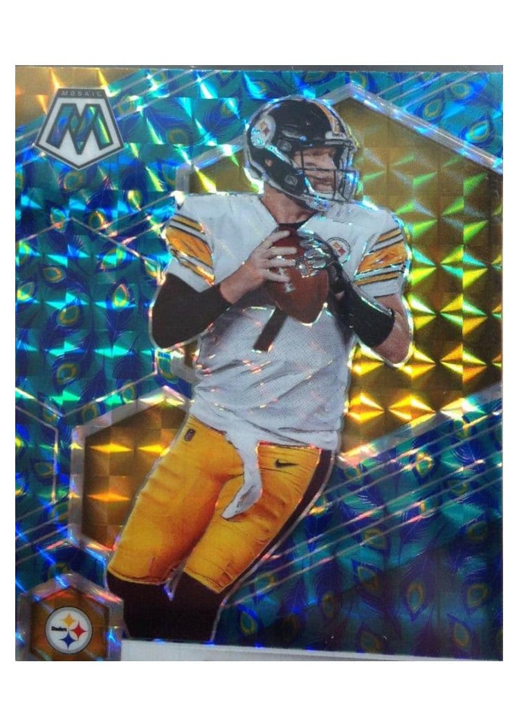 2021 Panini Mosaic Base Set Ben Roethlisberger Choice Peacock Mosaic #166 card