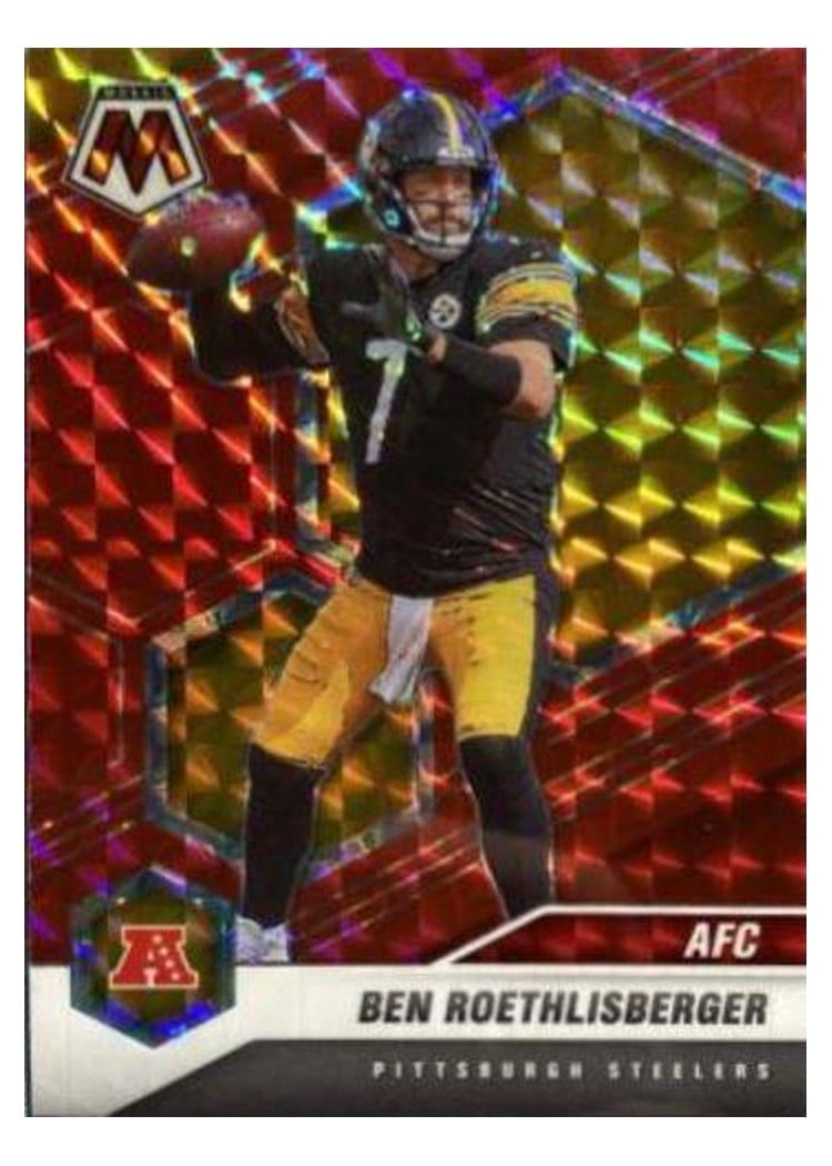 2021 Panini Mosaic Base Set Ben Roethlisberger Red Mosaic #230 card