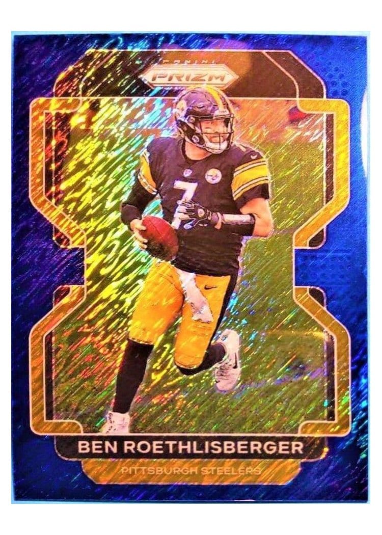 2021 Panini Prizm Base Set Ben Roethlisberger Blue Shimmer #253 card