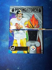 2025 Donruss Passing the Torch Jerseys Ben Roethlisberger / Will Howard #PTJ-PIT card