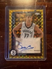 2025-26 Topps Chrome Sapphire Topps Chrome Autograph Rookies Ben Saraf #TCAR-BS card