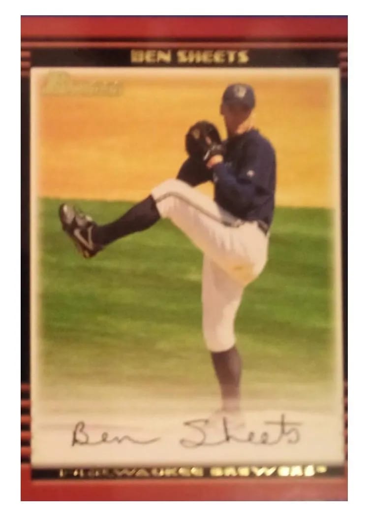 2002 Bowman Ben Sheets #38 card