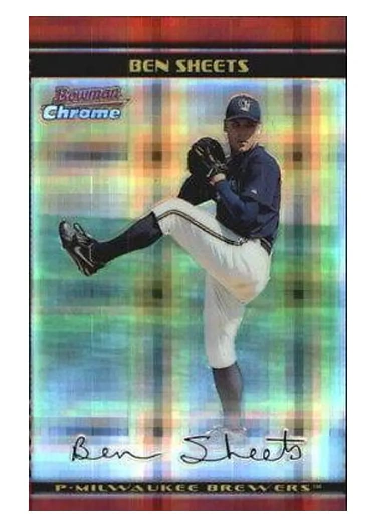 2002 Bowman Chrome Ben Sheets #38 card