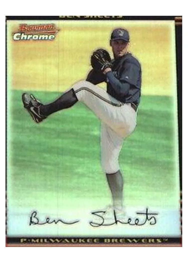 2002 Bowman Chrome Ben Sheets #38 card