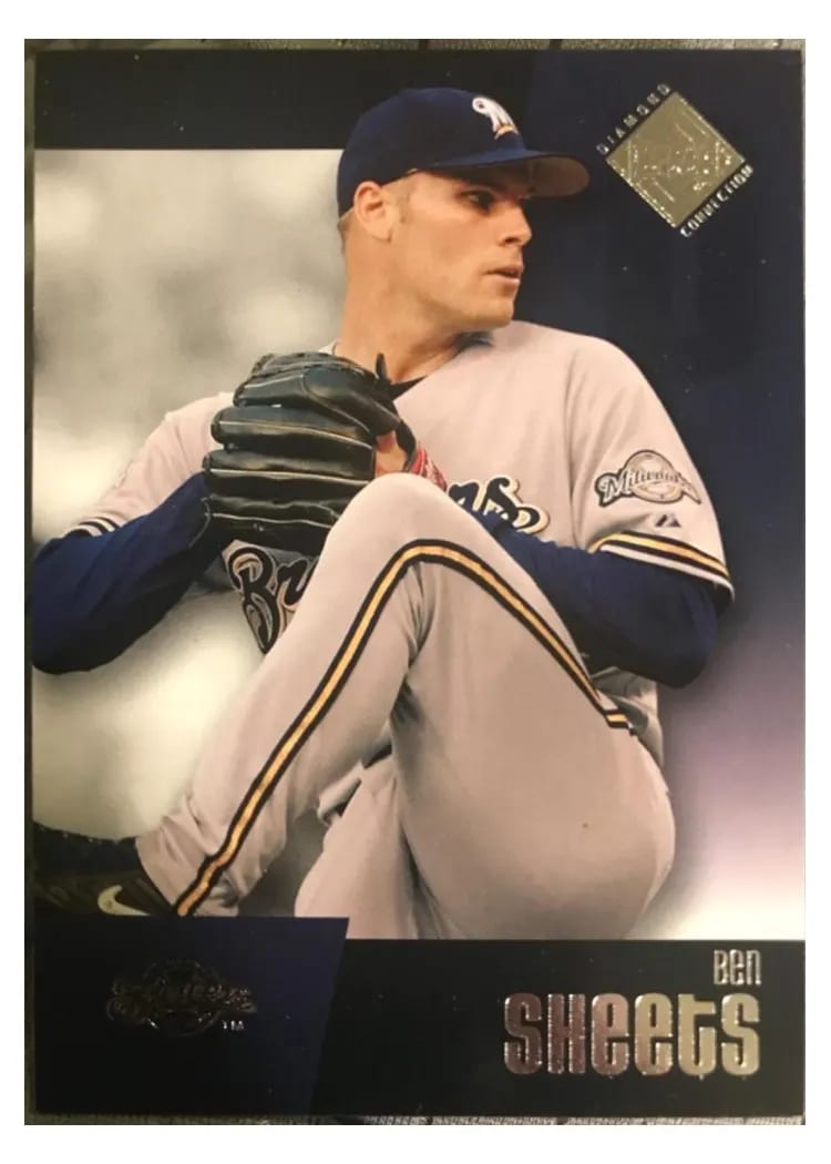 2002 Upper Deck Diamond Connection Ben Sheets #50 card