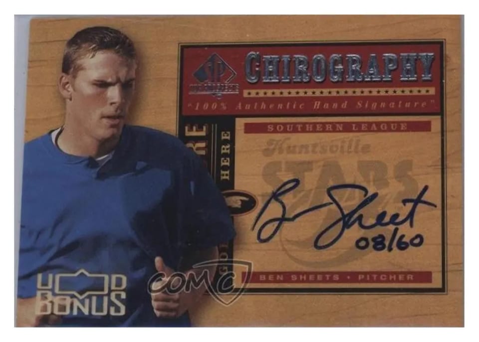 2003 Upper Deck UD Bonus Ben Sheets #BS card