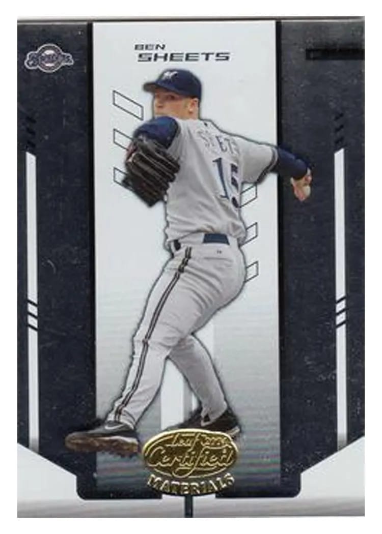 2004 Leaf Certified Materials Ben Sheets #19 card