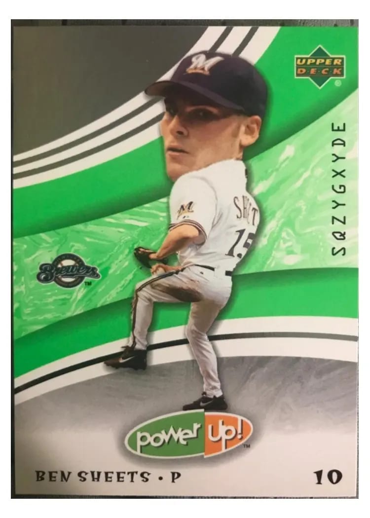 2004 Upper Deck Power Up Ben Sheets #82 card