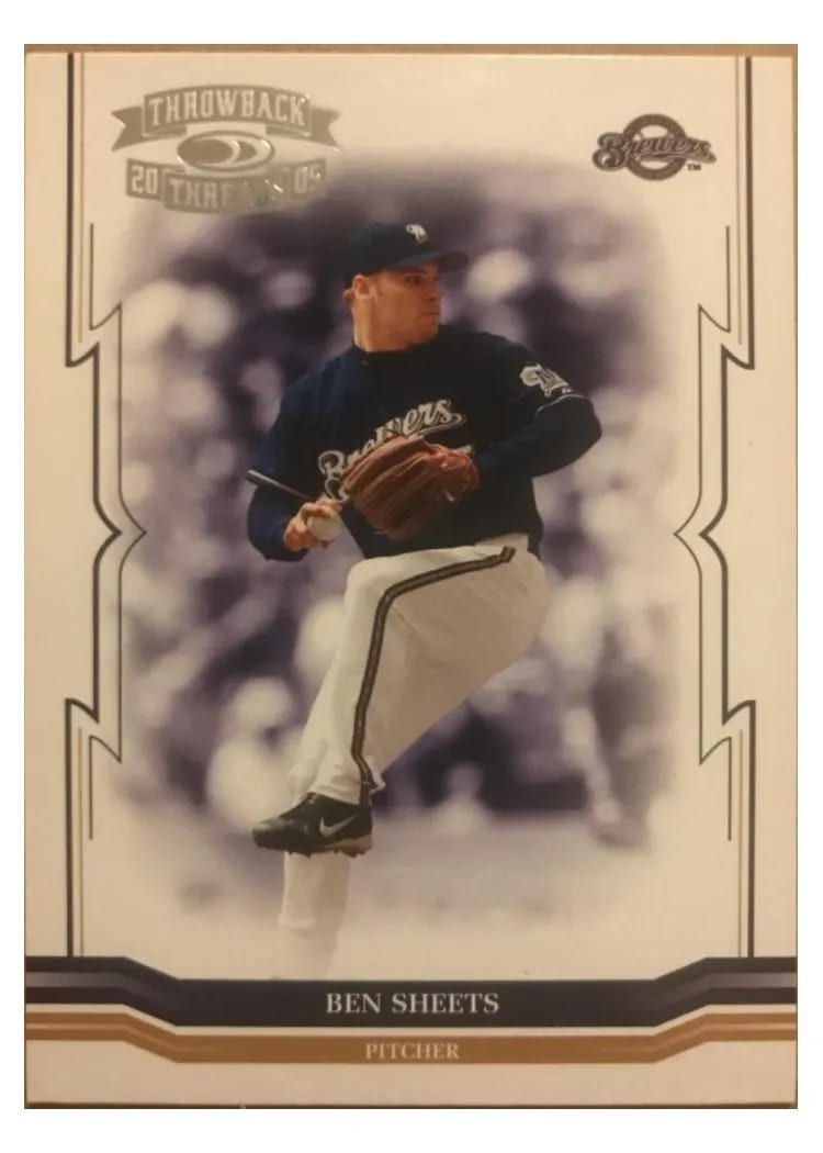 2005 Donruss Throwback Threads Ben Sheets #164 card
