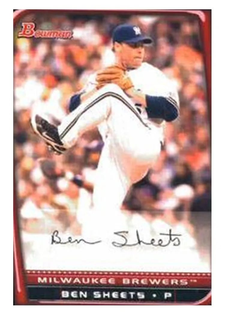 2008 Bowman Ben Sheets #77 card