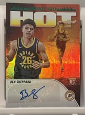 2023-24 Hoops Hot Signatures Rookie Ben Sheppard #HSR-BS card