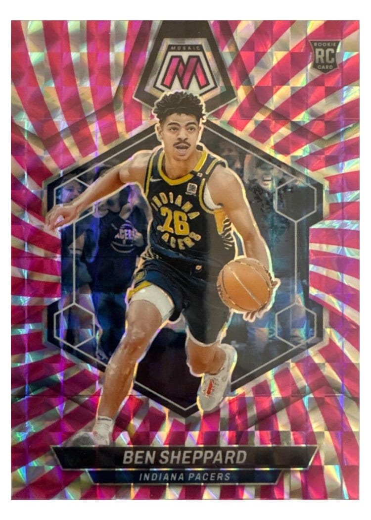 2023-24 Panini Mosaic Base Set Ben Sheppard Green Swirl FOTL #244 card