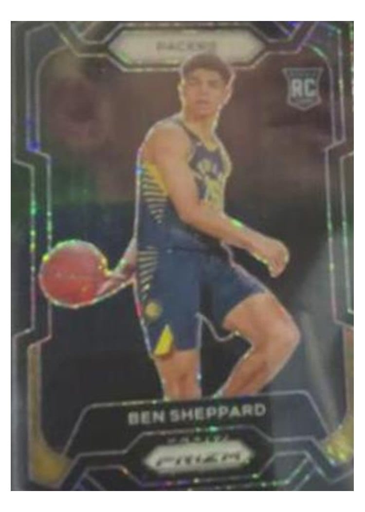 2023-24 Panini Prizm Base Set Ben Sheppard Black Shimmer #172 card
