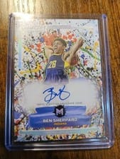 2023-24 Topps Motif Splatter Signatures Ben Sheppard #SS-BS card
