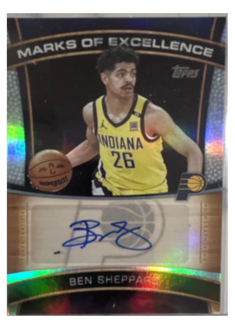 2025-26 Topps Marks of Excellence Ben Sheppard #ME-BS card
