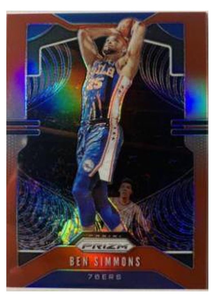 2019-20 Panini Prizm Base Set Ben Simmons Red Prizm #198 card