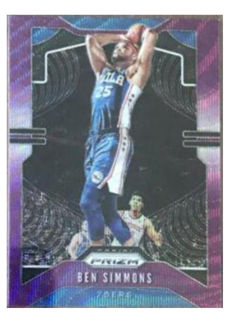 2019-20 Panini Prizm Base Set Ben Simmons #198 card