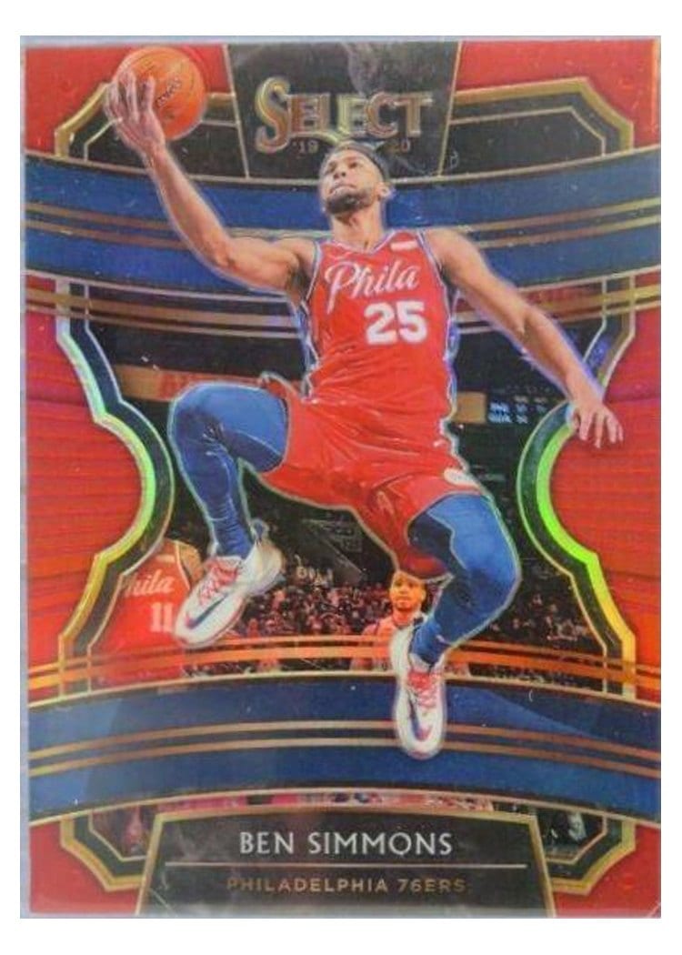 2019-20 Panini Select Base Set Ben Simmons Red Prizm #36 card