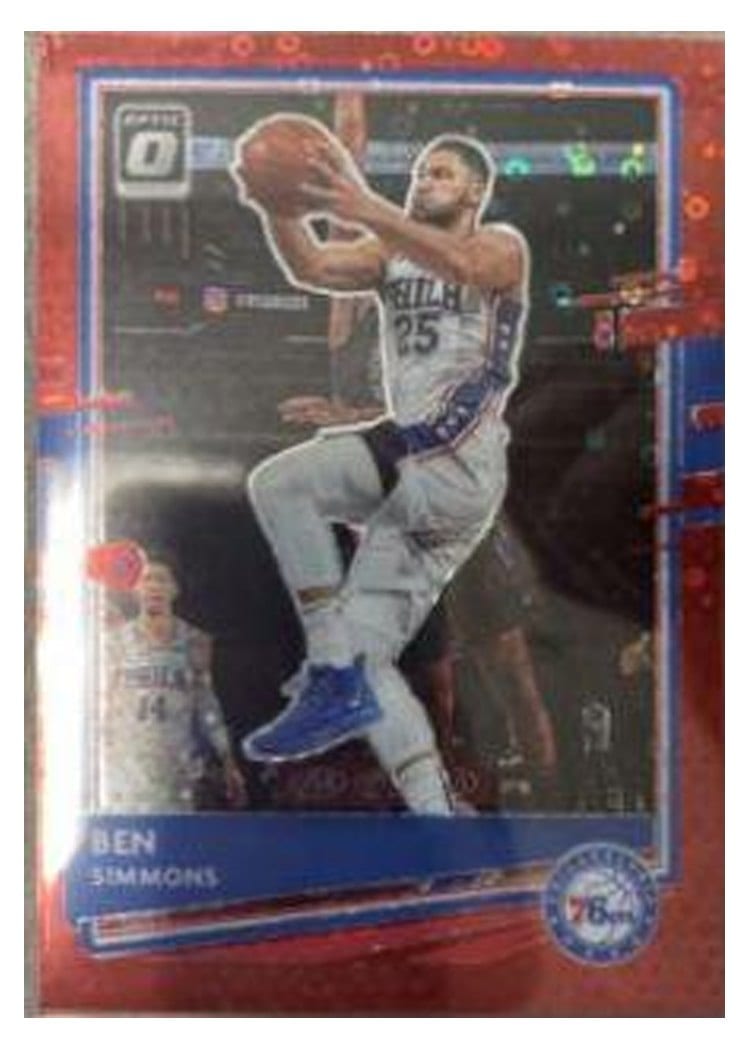 2020-21 Donruss Optic Base Set Ben Simmons Fast Break Red #111 card