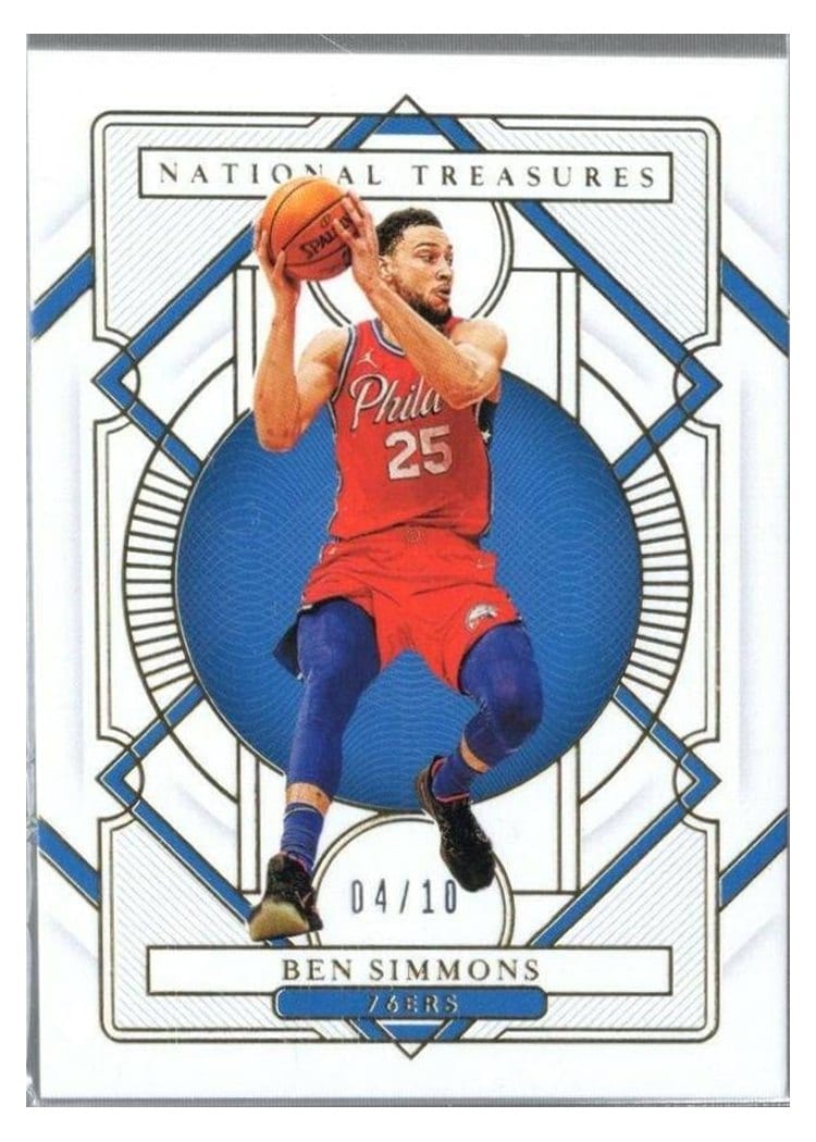2020-21 Panini National Treasures Base Set Ben Simmons #67 card